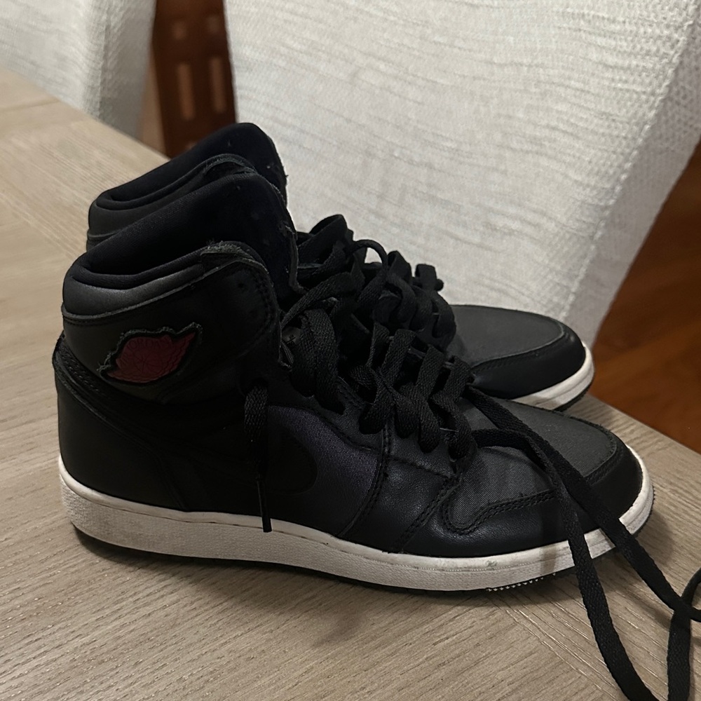 Jordan Kids Black and White Sneakers